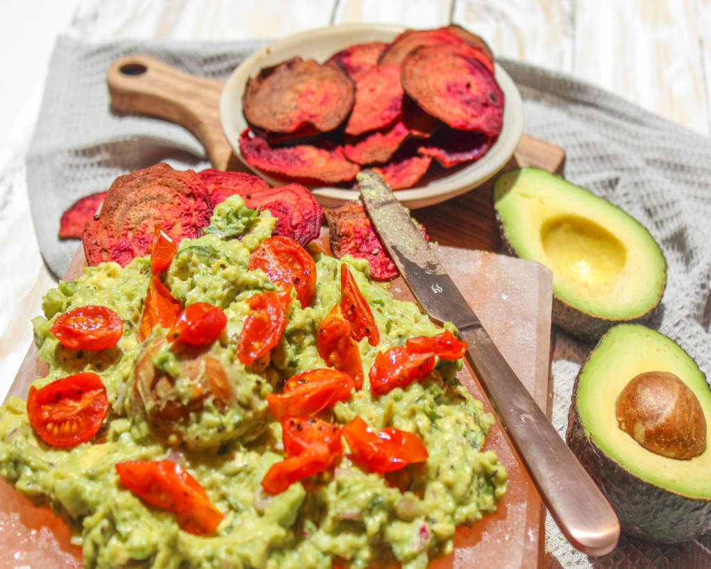 Salt Block Guacamole with Beetroot Chips | FreshlyKenya